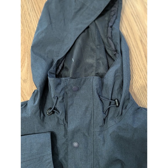 Barbour Rivington Mens Rain Jacket Blue Medium Hooded Waterproof Breathable - Picture 8 of 16